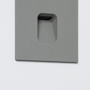 Image of Edit Grasset Square 2W Cool White LED Recessed Outdoor Wall Light