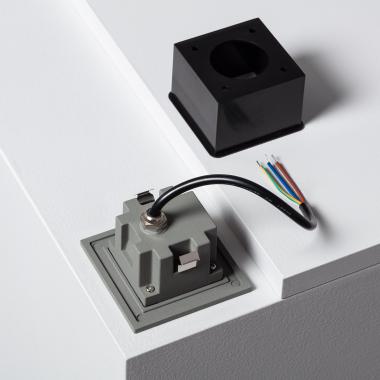 Image of Edit Grasset Square 2W Cool White LED Recessed Outdoor Wall Light