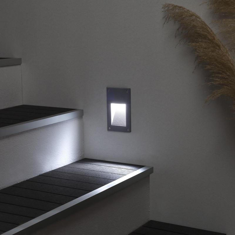 Image of Edit Copper 3W Daylight LED Recessed Outdoor Wall Light