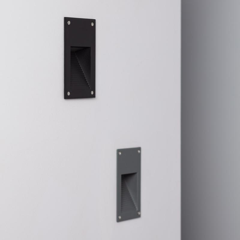 Image of Edit Copper 3W Daylight LED Recessed Outdoor Wall Light