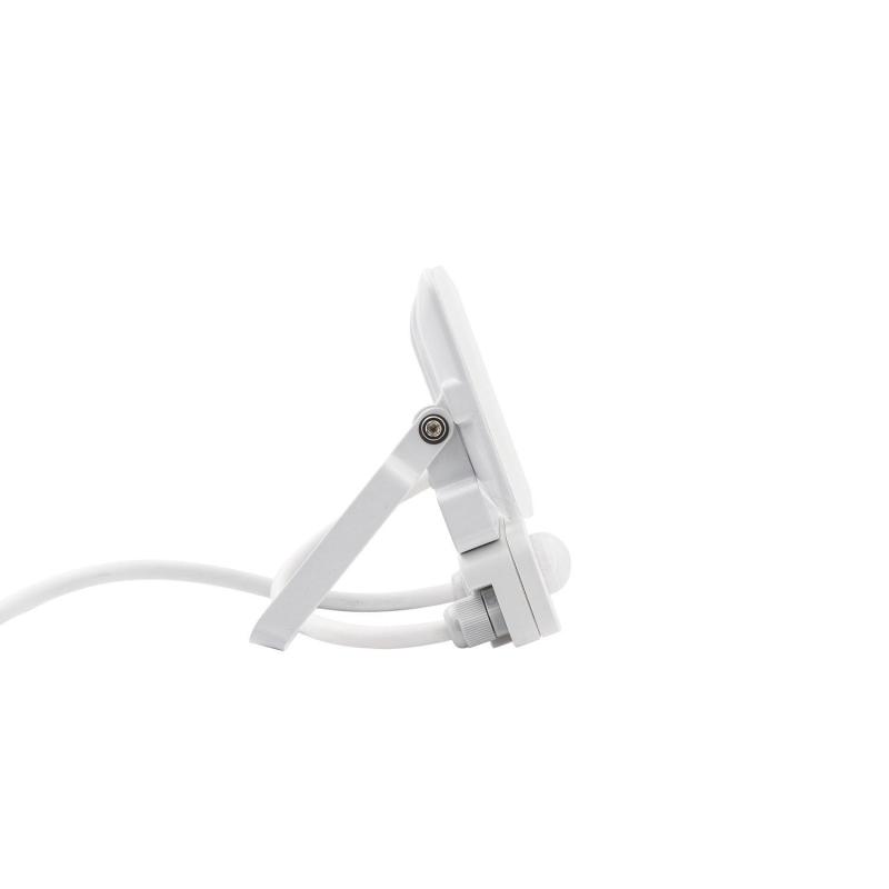 Image of 10W Cool White LED Floodlight 1000lm Glass IP65 - with PIR Sensor
