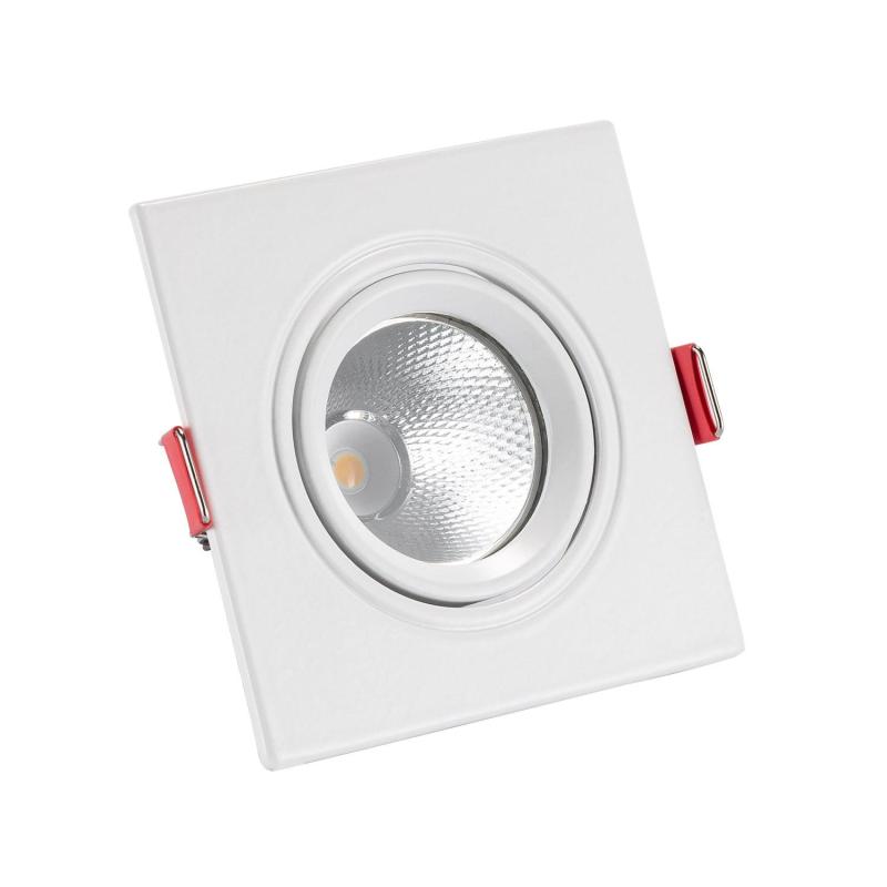 Image of Square 5W Cool White COB LED Adjustable Downlight New Madison Cutout 75mm