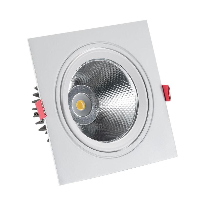 Image of Square 15W Warm White COB LED Adjustable Downlight New Madison Cutout 115mm