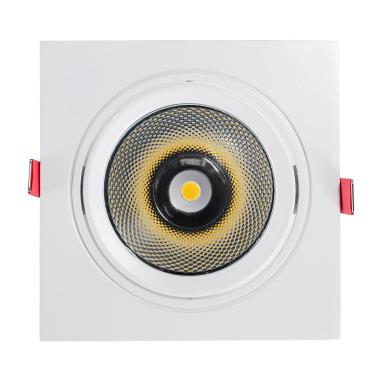 Image of Square 15W Warm White COB LED Adjustable Downlight New Madison Cutout 115mm