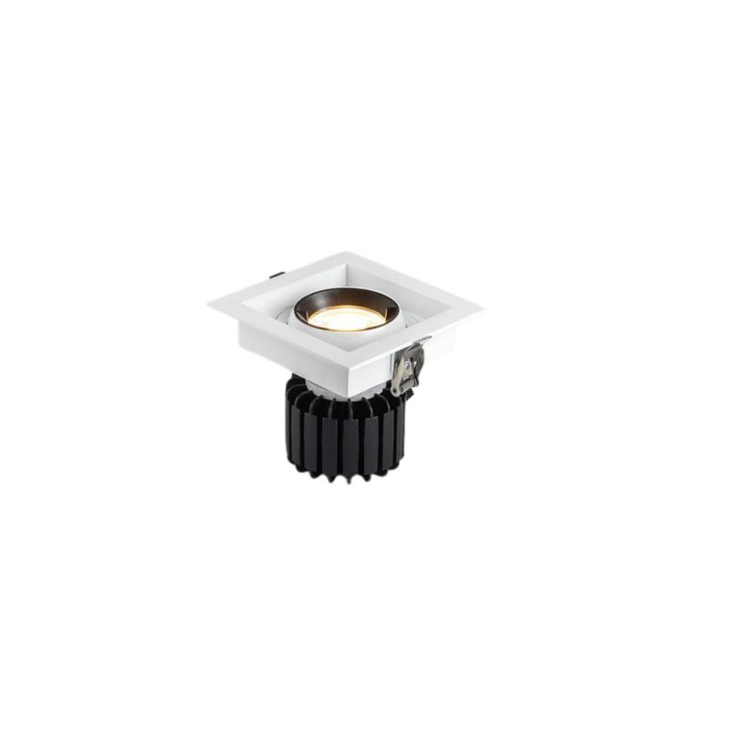 Image of Square Expert Colour 12W Cool White COB LED Adjustable Downlight Cutout 100x100mm