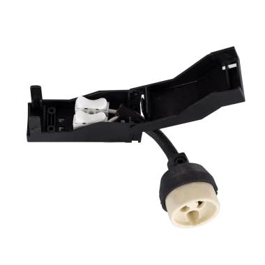 Image of Ceramic GU10 Lampholder with 100mm cable Connector