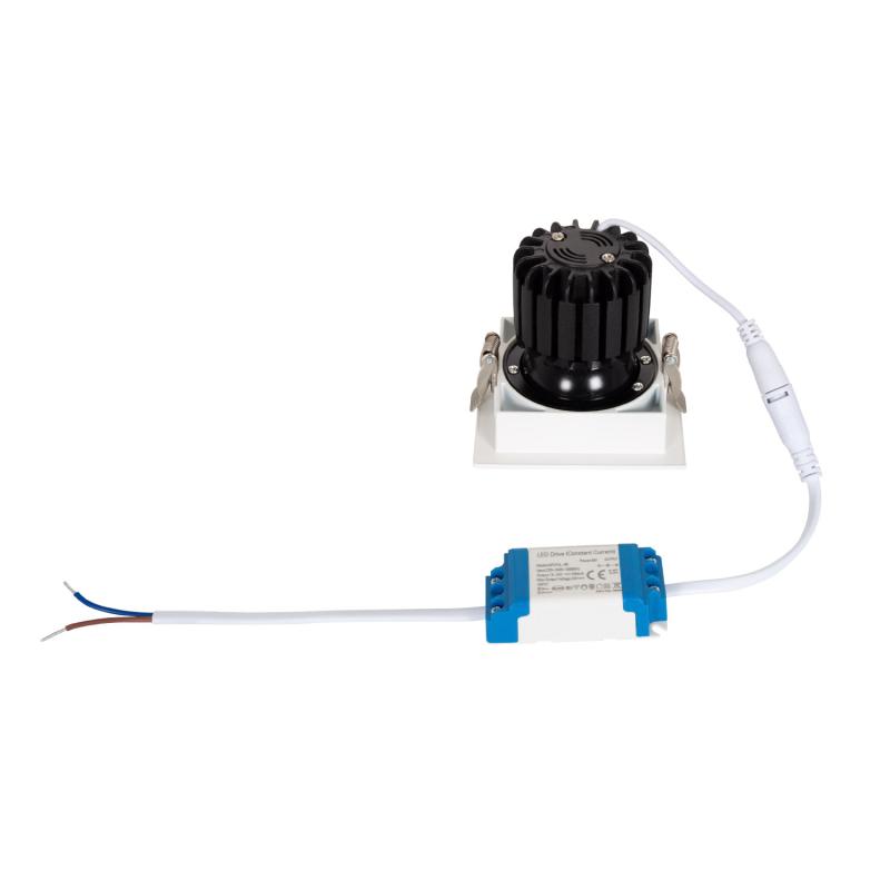 Image of Square Expert Colour 7W Cool Daylight COB LED Adjustable Downlight Cutout 82x82mm