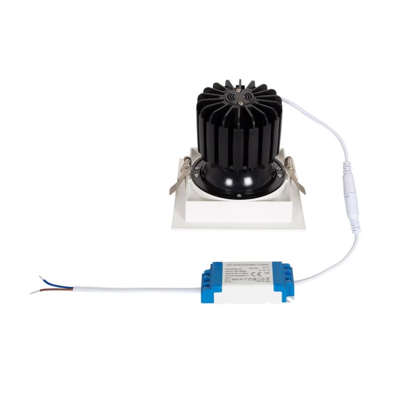 Image of Square Expert Colour 18W Cool Daylight COB LED Adjustable Downlight Cutout 125x125mm