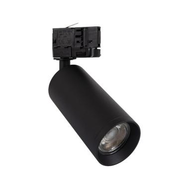 Image of Three Circuit Track Light GU10 Lampholder Quartz Black