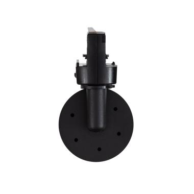 Image of Three Circuit Track Light GU10 Lampholder Quartz Black