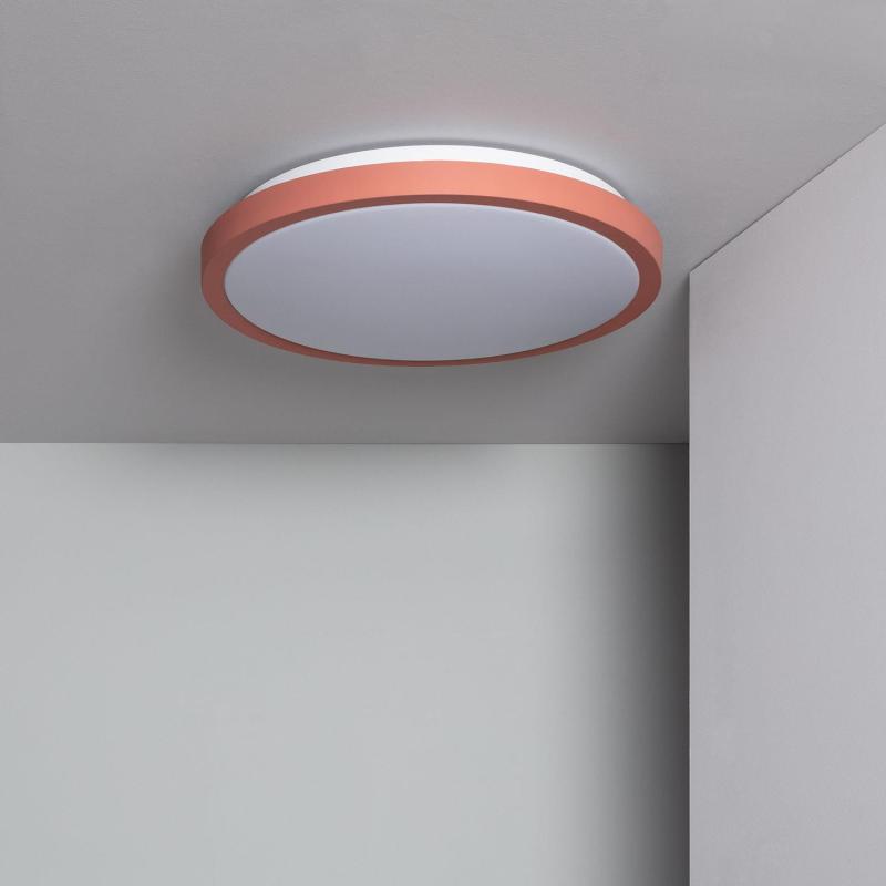 Image of Edit 19W Faina Metal Round LED Flush Ceiling Light