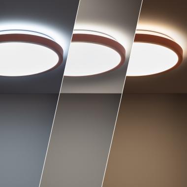 Image of Edit 19W Faina Metal Round LED Flush Ceiling Light