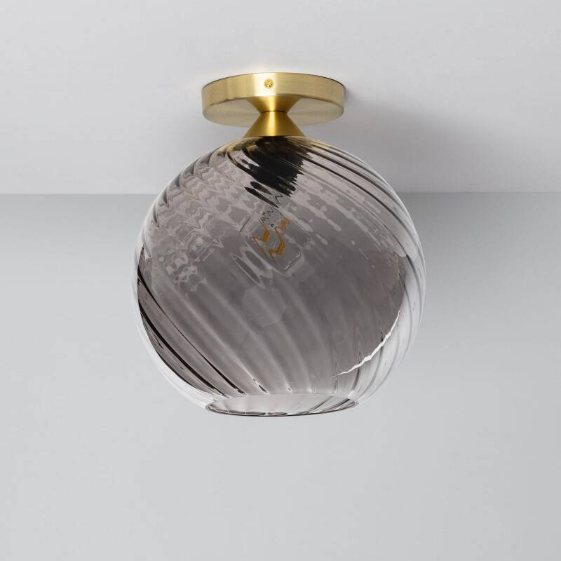 Image of Edit Kikombe Glass Ceiling Flush Light