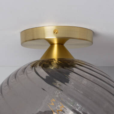 Image of Edit Kikombe Glass Ceiling Flush Light