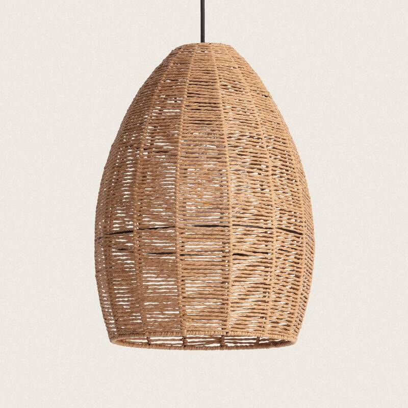 Image of Edit Mahali Braided Paper Ceiling Pendant Light