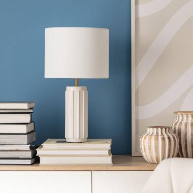 Image of Edit Corbusier Ceramic Table Lamp - Off