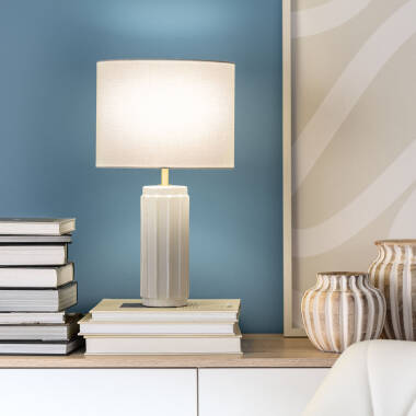 Image of Edit Corbusier Ceramic Table Lamp - Off