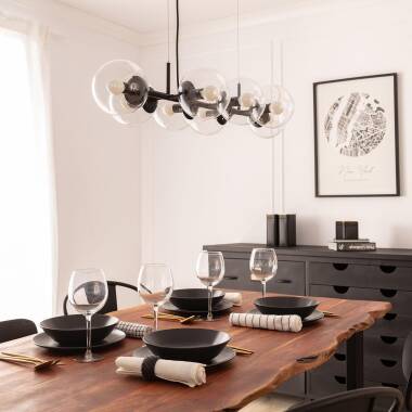 Image of Edit Wassily 8 Light Bar Glass Ceiling Pendant Light