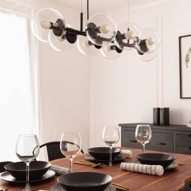Image of Edit Wassily 8 Light Bar Glass Ceiling Pendant Light