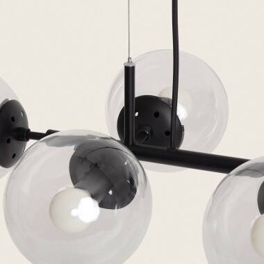 Image of Edit Wassily 8 Light Bar Glass Ceiling Pendant Light