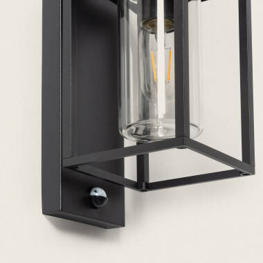 Image of Edit Amelia Outdoor Hanging Lantern Wall Light with PIR Sensor