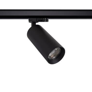 Three Circuit Track Light GU10 Lampholder Quartz Black