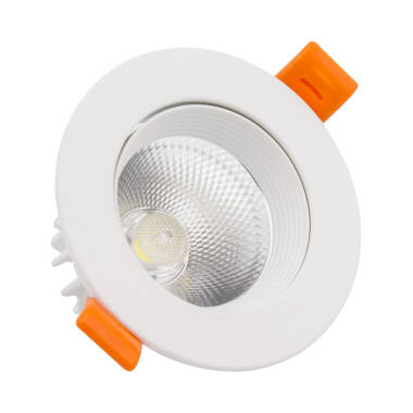Round 9W Cool Daylight COB LED Adjustable Downlight Cutout 90mm