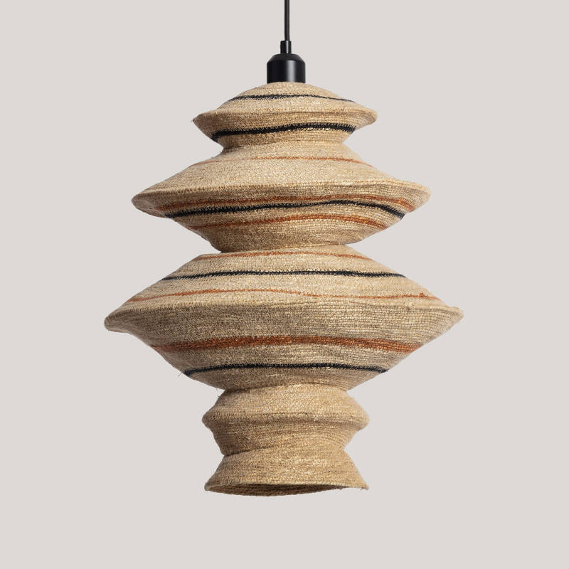Image of Iluzzia Sohan Fabric Ceiling Pendant Light