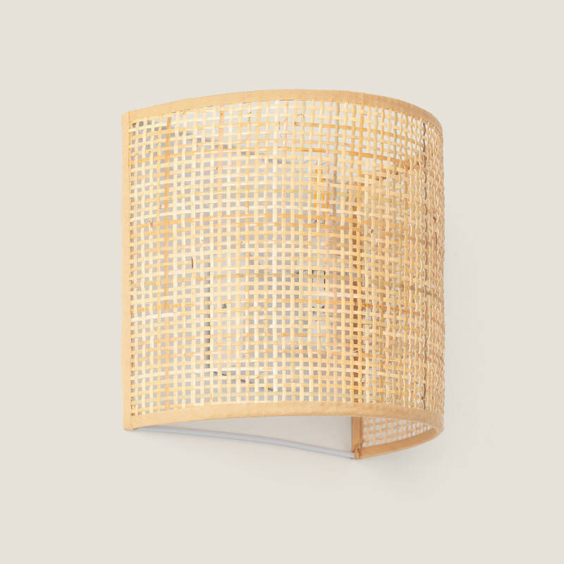 Image of Edit Baracoa Rattan Flush Wall Light