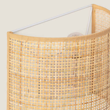 Image of Edit Baracoa Rattan Flush Wall Light