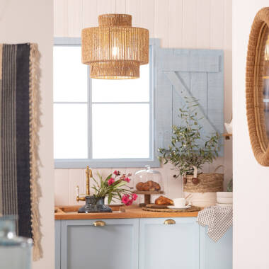 Image of Edit Neka Braided Paper Ceiling Pendant Light