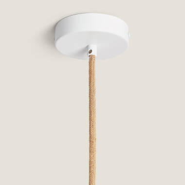 Image of Edit Teddy Bear Rattan Ceiling Pendant Light
