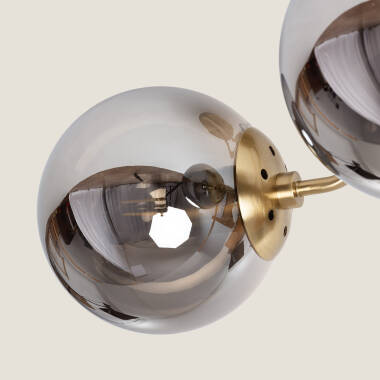 Image of Edit Amatler 3 Arm Glass Semi-Flush Ceiling Light