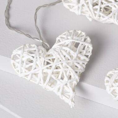 Image of Edit Heart 1.7M Battery Operated Warm White LED String Lights