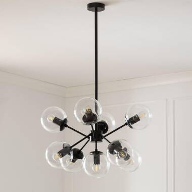 Image of Edit Wassily 9 Arm Glass Ceiling Pendant Light