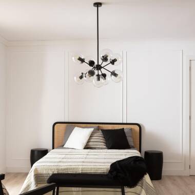 Image of Edit Wassily 9 Arm Glass Ceiling Pendant Light