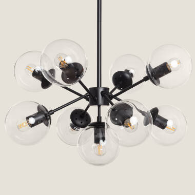 Image of Edit Wassily 9 Arm Glass Ceiling Pendant Light
