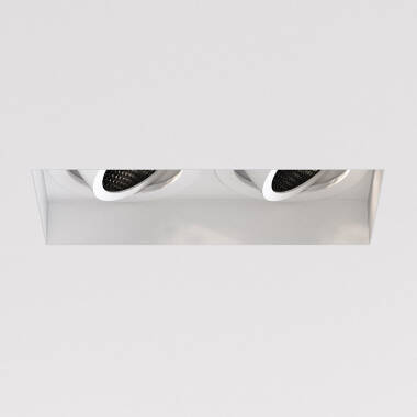 Astro Trimless Slimline Twin Recessed Plaster-In Trimless Adjustable Downlight