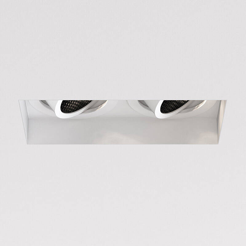 Image of Astro Trimless Slimline Twin Recessed Plaster-In Trimless Adjustable Downlight