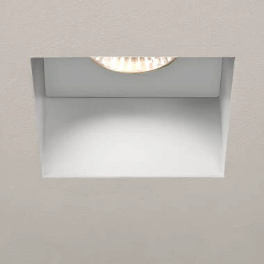 Astro Square Recessed Plaster-In Trimless IP65 Fire Rated Fixed Downlight