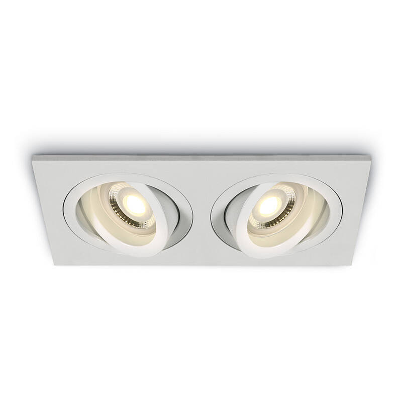 Image of One Light Bay Rectangle Recessed Adjustable Downlight
