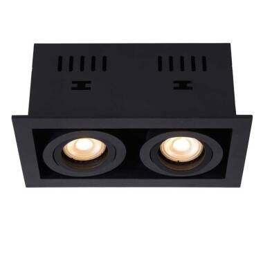 Image of Lucide Chimney Square Twin Recessed Adjustable Downlight