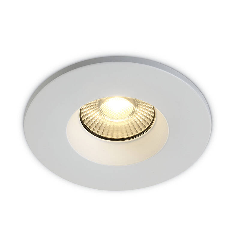 Image of Perform Recessed 7W CCT Dimmable LED IP65 Fire Rated Fixed Downlight