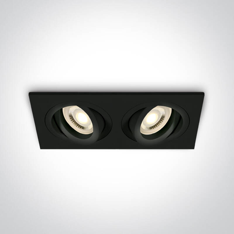 Image of One Light Bay Twin Recessed Fixed Downlight