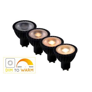 Image of Lucide 5W Very Warm White LED GU10 - Dim to Warm