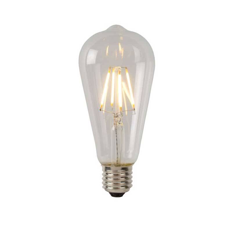 Image of Lucide 7W Warm White Dimmable LED Decorative Filament Squirrel Cage Bulb