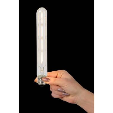 Image of Lucide 5W Warm White Dimmable LED Decorative Filament 210mm Clear Tubular Bulb