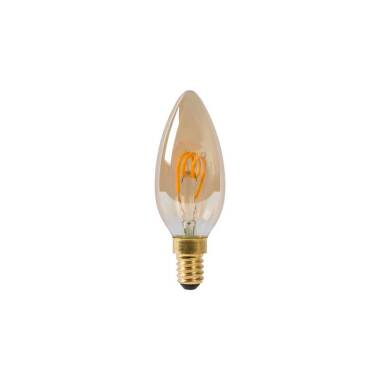 Image of Lucide 3W Very Very Warm White Dimmable LED Decorative Filament Candle Bulb