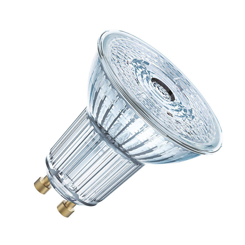 Image of Ledvance Base 4.3W Cool White 350lm LED GU10 Bulb - Flood Beam
