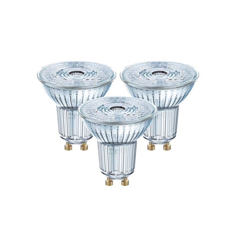 Image of Ledvance Base 4.3W Cool White 350lm LED GU10 Bulb - Flood Beam